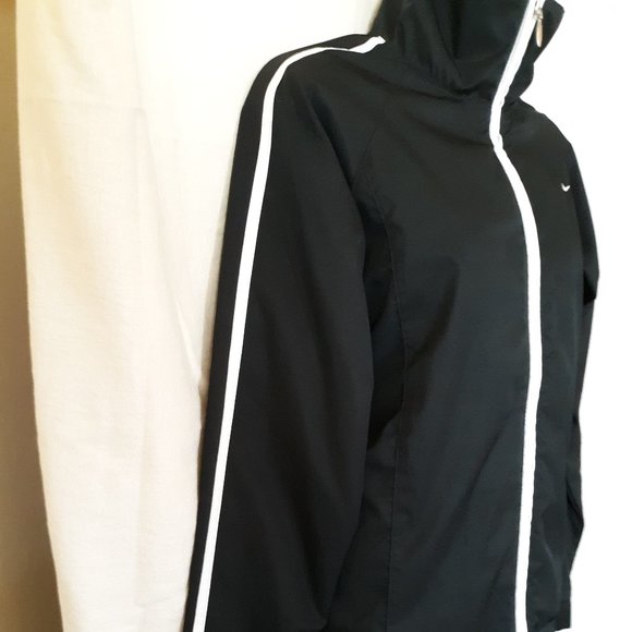 Nike Black White Stripe Track Jacket - Picture 4 of 16